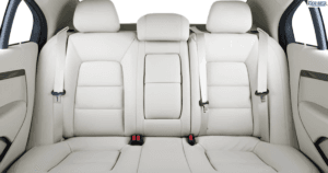 How to clean white leather car seats.
